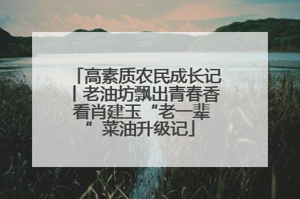 高素质农民成长记丨老油坊飘出青春香 看肖建玉“老一辈”菜油升级记