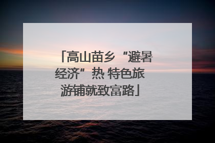 高山苗乡“避暑经济”热 特色旅游铺就致富路