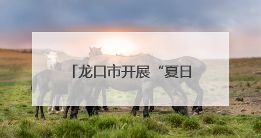 龙口市开展“夏日送清凉”活动 情暖一线施工人员