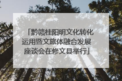 黔赣桂阳明文化转化运用暨文旅体融合发展座谈会在修文县举行