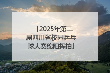 2025年第二届四川省校园乒乓球大赛绵阳挥拍