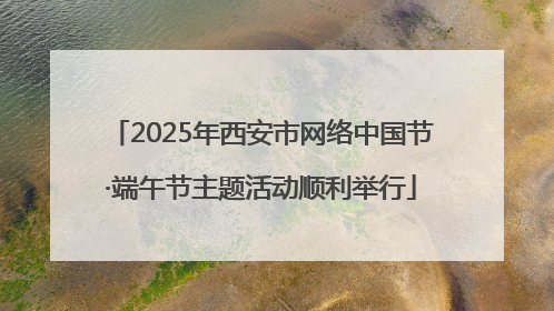 2025年西安市网络中国节·端午节主题活动顺利举行