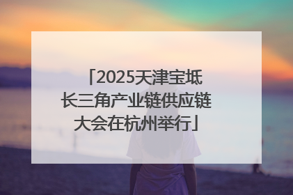 2025天津宝坻长三角产业链供应链大会在杭州举行
