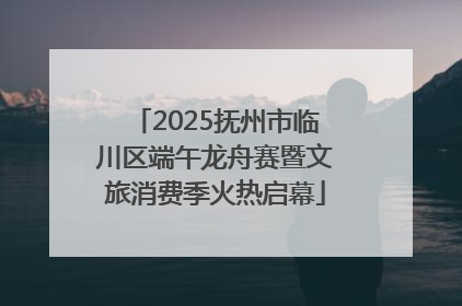 2025抚州市临川区端午龙舟赛暨文旅消费季火热启幕