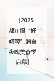 2025都江堰“好嗨啤”消夏夜啤美食季启幕