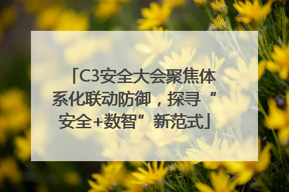 C3安全大会聚焦体系化联动防御，探寻“安全+数智”新范式